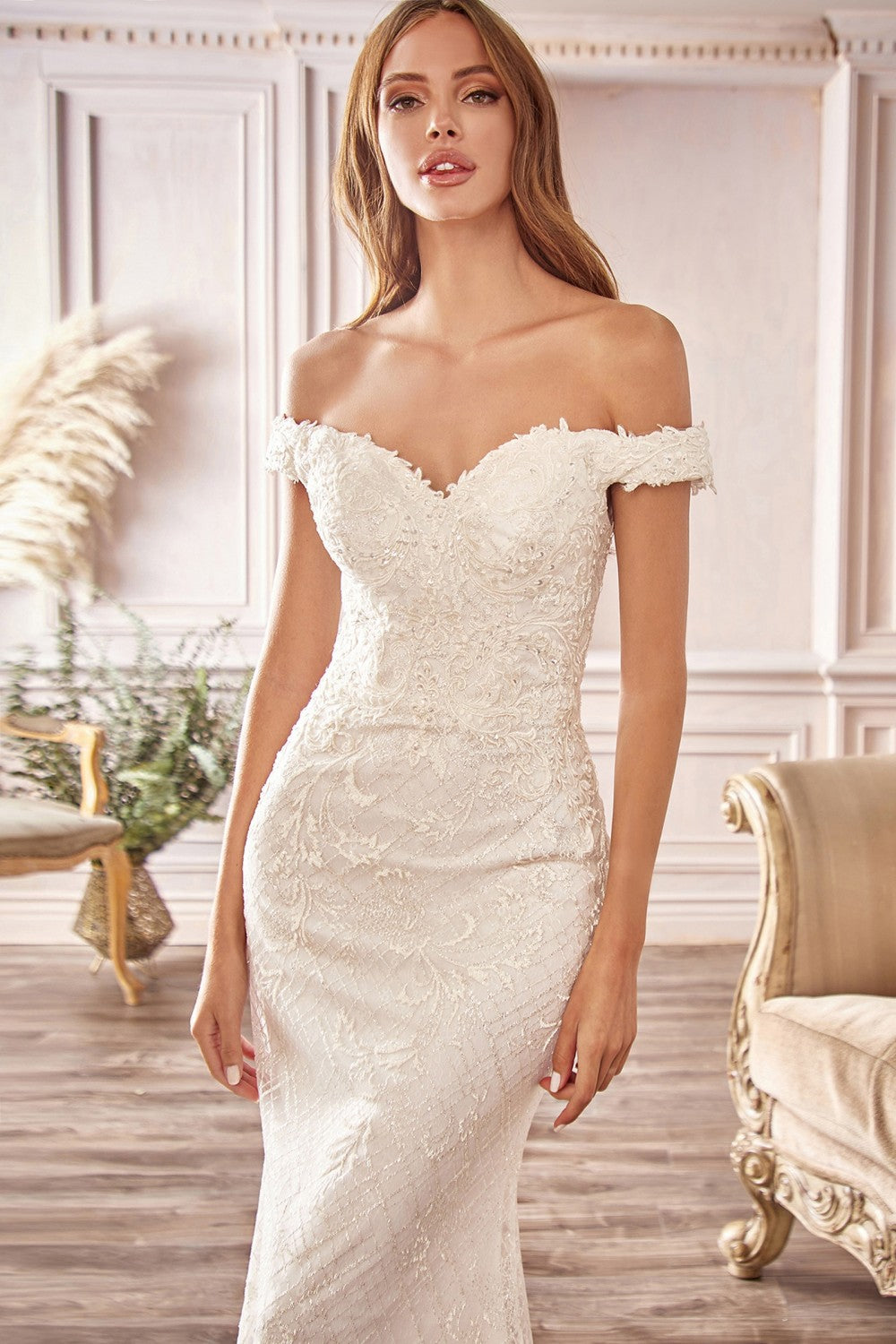 Off-shoulder wedding dress CD929 – TP Kjoler