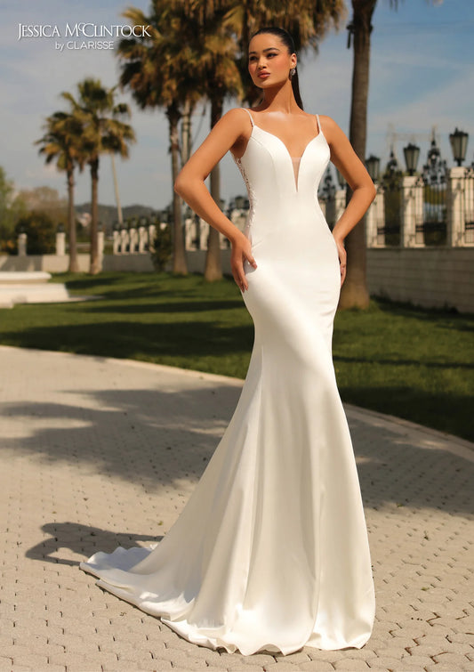 Jessica M satin wedding dress 700355 