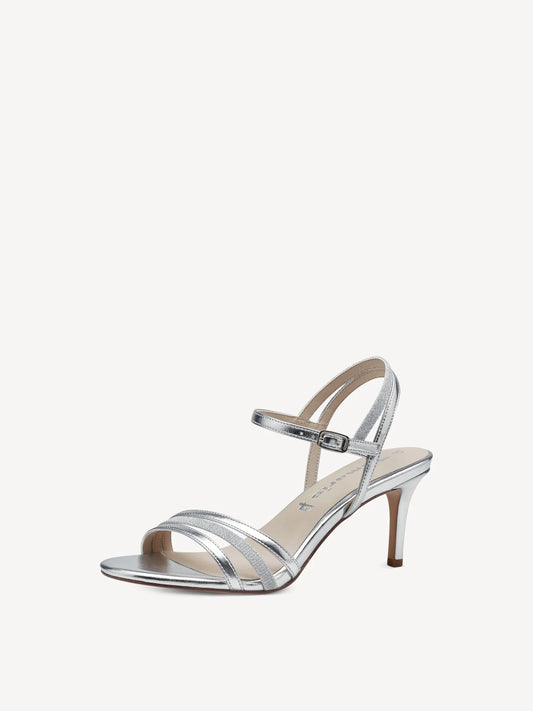 Tamaris -  28029 Heeled Sandal - Silver