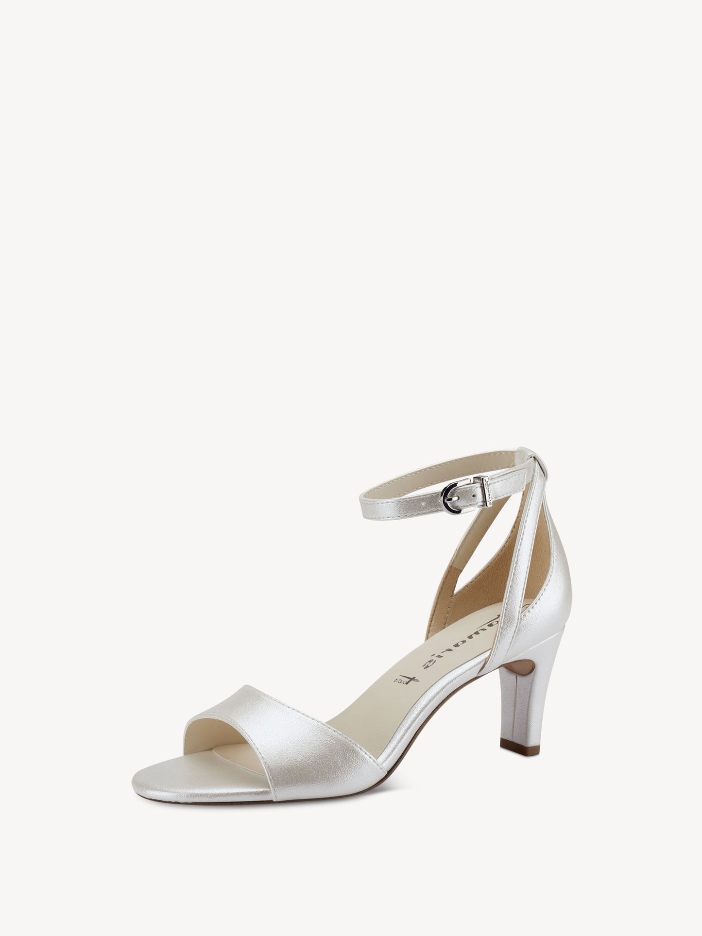 Tamaris - 28327 Heeled Sandal - White