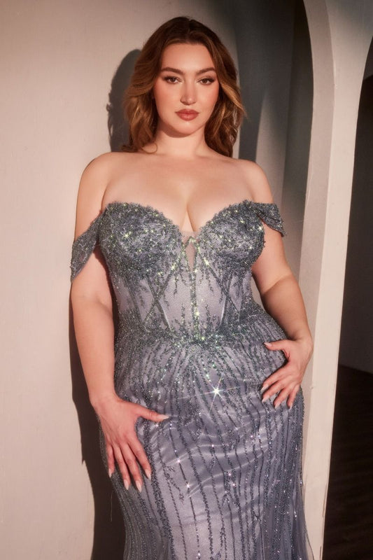 La Divine plus size gallakjole CC341C