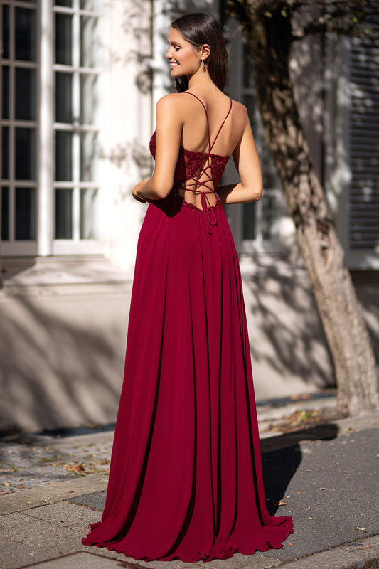 Wine red Christian Koehlert party dress 0498