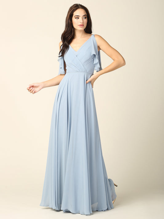 Long party dress with pockets 3346