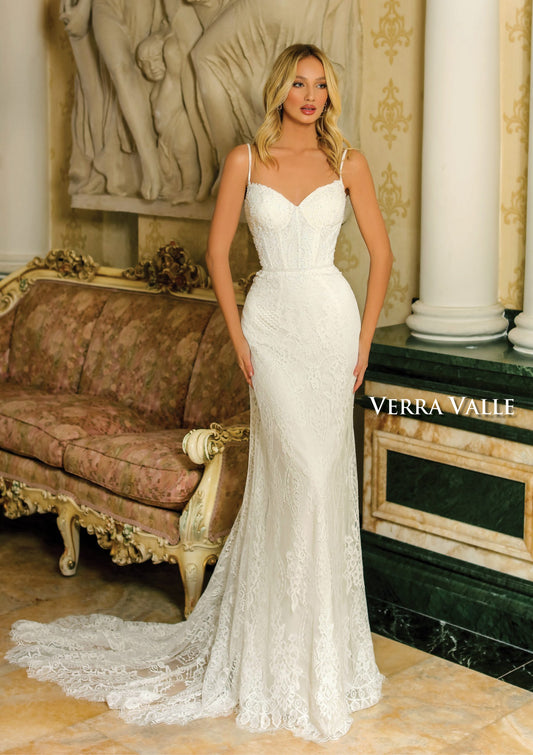 Vera Vaille Couture lace wedding dress