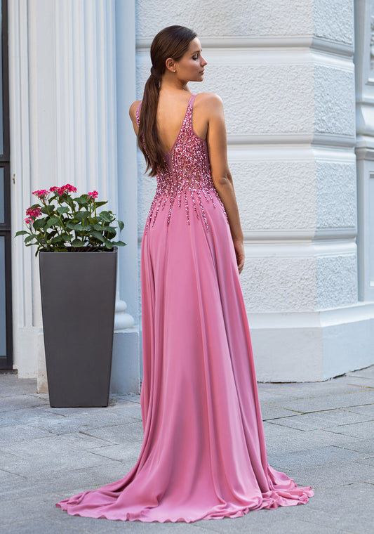 Old pink Christian Koehlert prom dress 0549