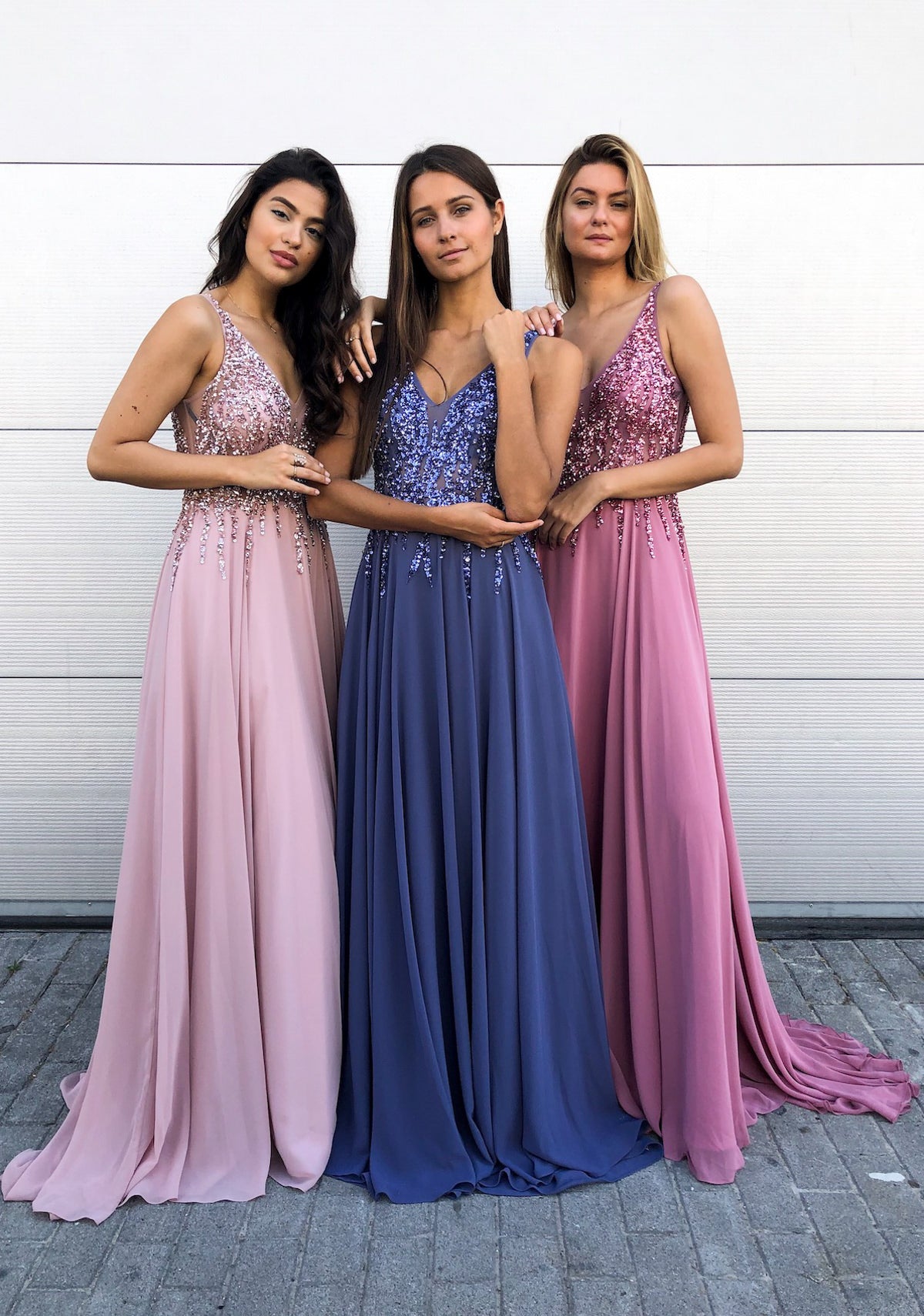 Old pink Christian Koehlert prom dress 0549